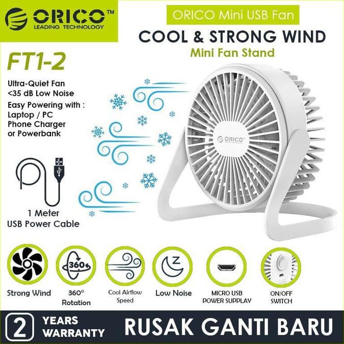 Orico Ft1-2 Usb Mini Desk Fan