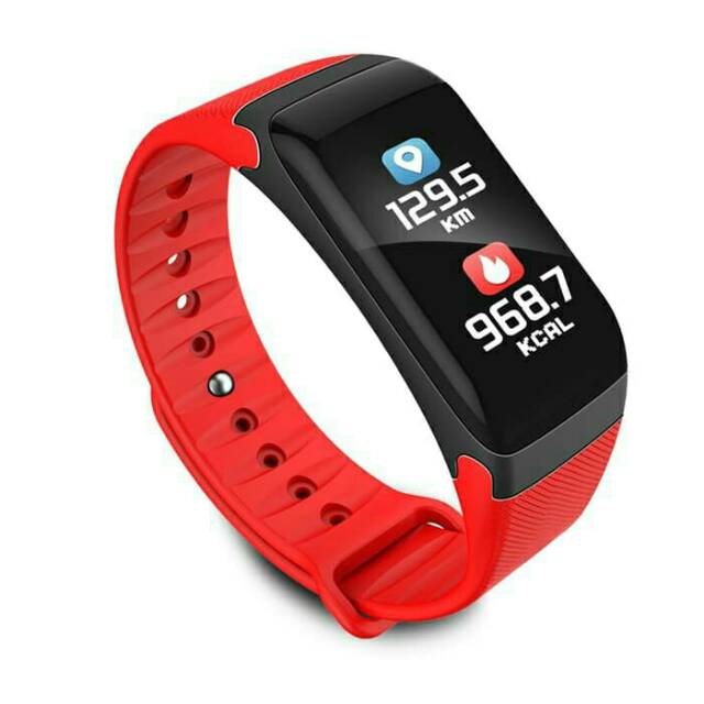 Cognos F1 PLUS Smart Watch Band Jam Tangan Sport Bluetooth - Merah