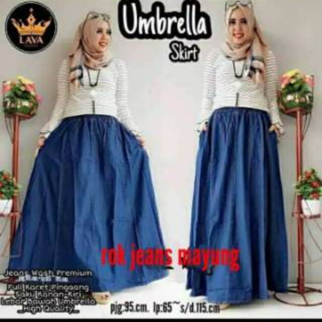 ROK JUMBO PAYUNG JEANS