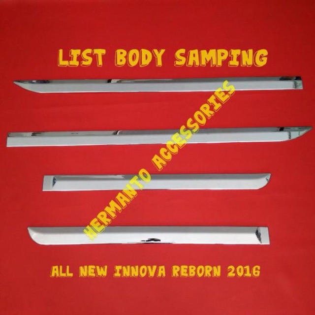 LIST BODY ALL NEW INNOVA REBORN 2016 lis samping chrome VARIASI - BERKAT MOTOR