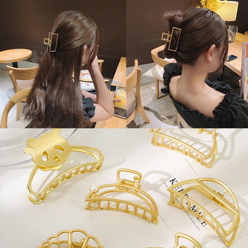 Korean Alloy Hollow Hair Clips Sweet Butterfly Hairpin Hair Accessories