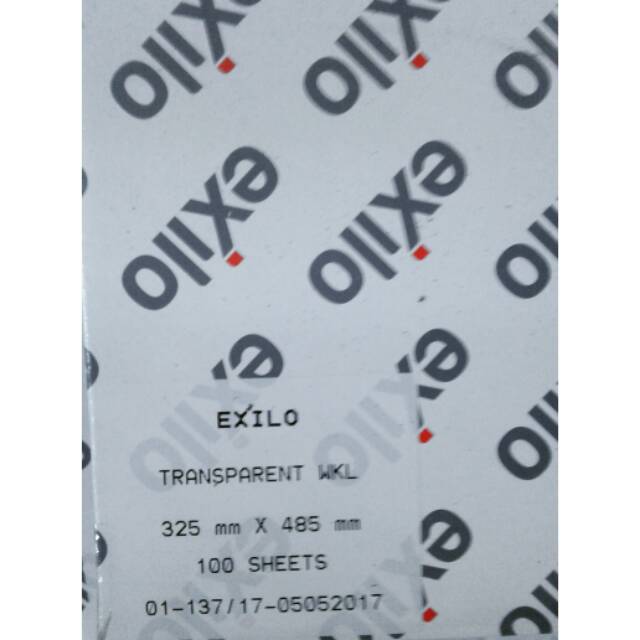 

Sticker vinyl exilo A3+ transparant matte glossy stiker