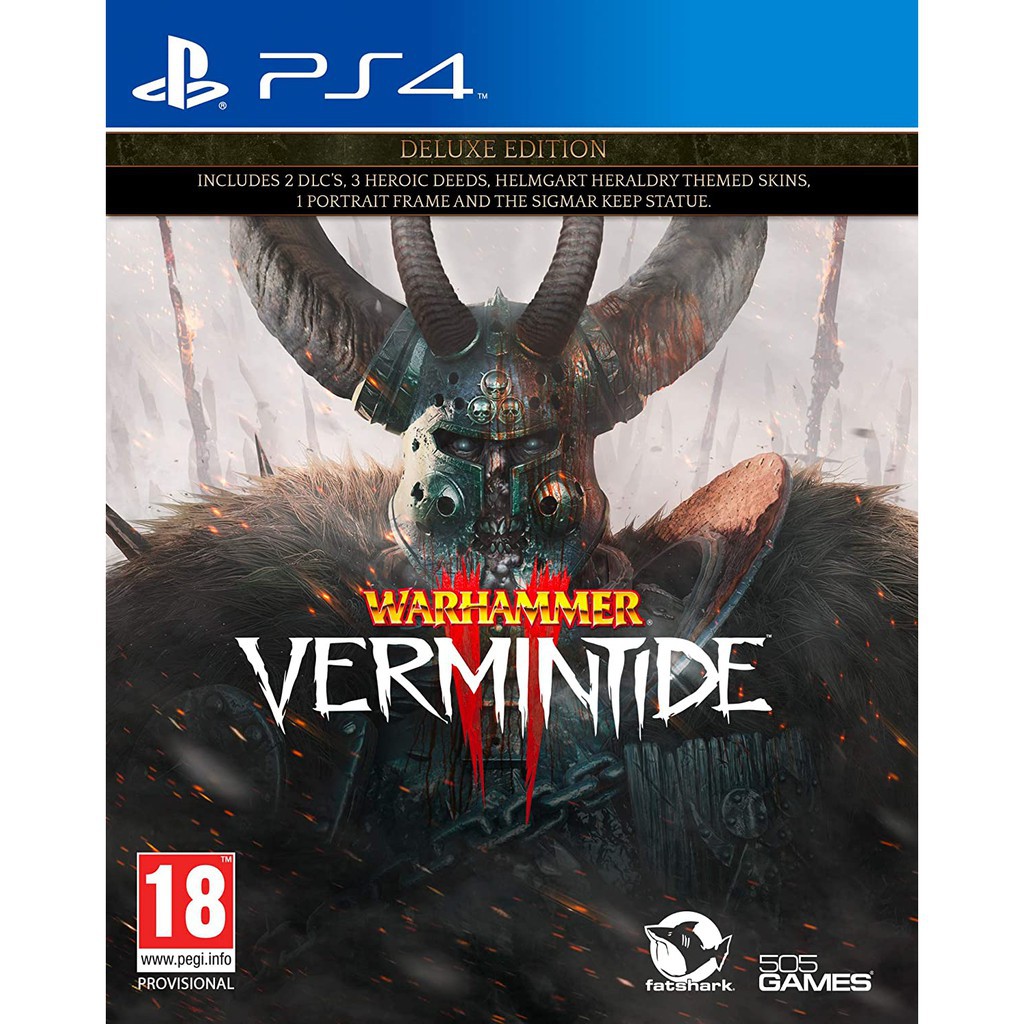 PS4 Warhammer Vermintide II Deluxe Edition (Region 2/Euro/Edition)