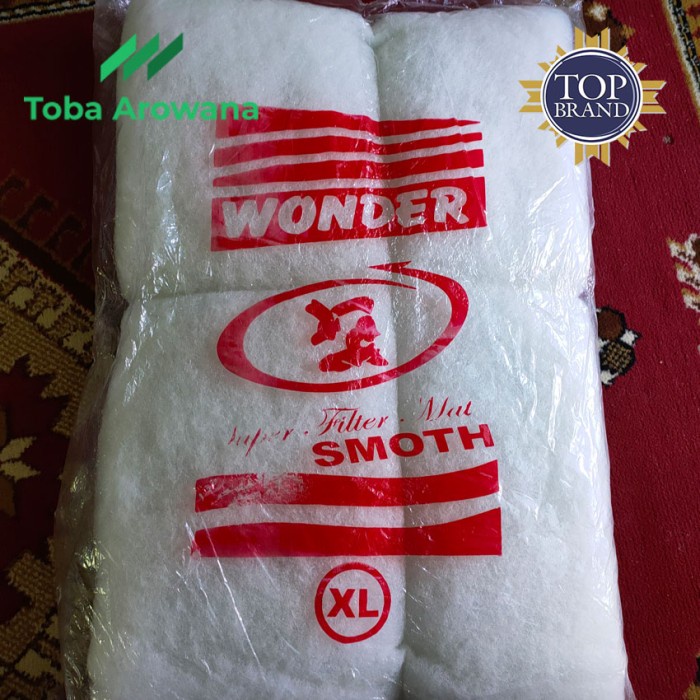 Kapas Busa Filter Saringan Air Aquarium Kolam Akuarium 2 X 1 Meter