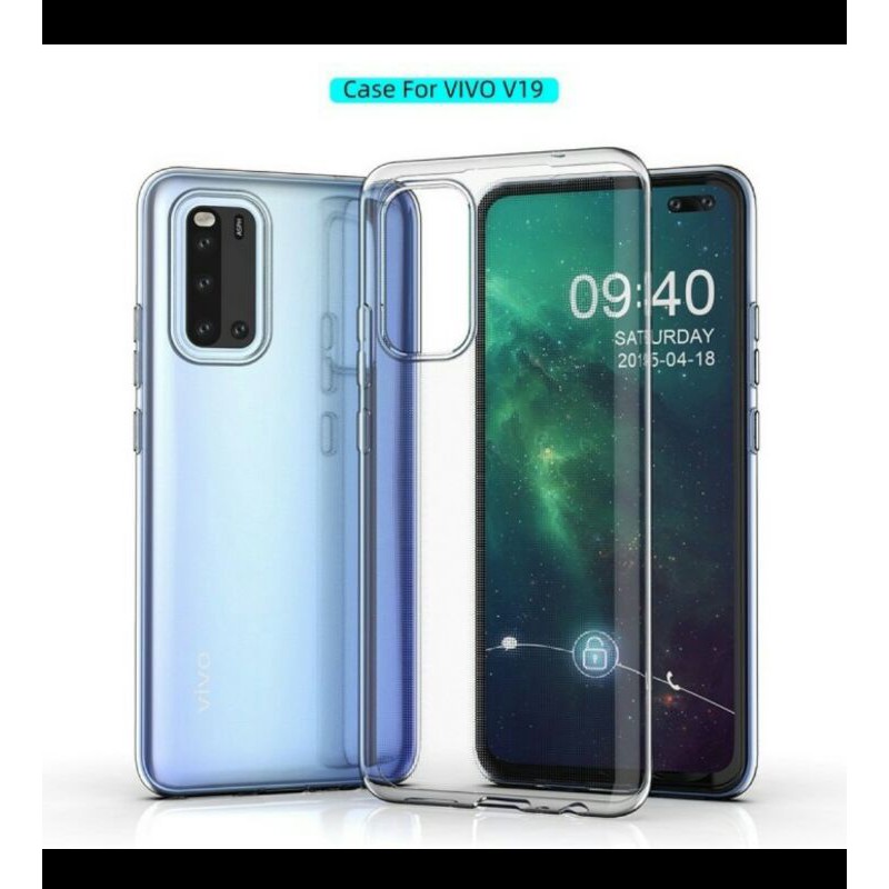 Case Clear Softcase Vivo V17/V19 Jellycase Bening
