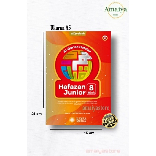 AL QURAN HAFALAN HAFAZAN PERKATA JUNIOR 8 BLOK UKURAN A5 AL QOSBAH/AL QURAN HAFALAN JUNIOR