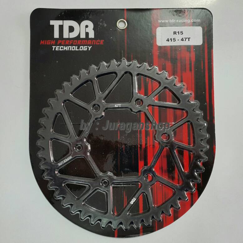 R15 / MX King Gear Belakang CNC Hyperlite 415 TDR Rear Sprocket CNC 7075 For yamaha R15 / MX King-2