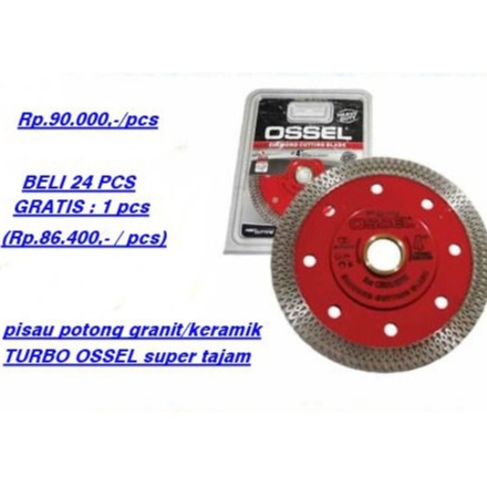 PISAU POTONG KERAMIK GRANIT OSSEL DRY TURBO SUPER TAJAM PISAU POTONG