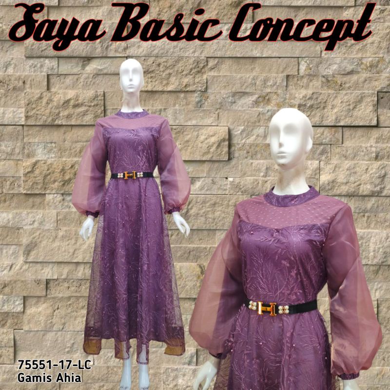 gamis SAYA BASIC 2pcshargagrosir