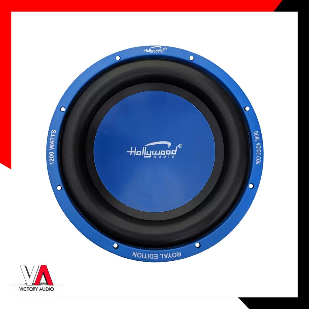 Subwoofer Pasif Audio Mobil HOLLYWOOD ROYAL 12 Inch 1200 Watt Max Power Double Coil Car Sub Bass DVC