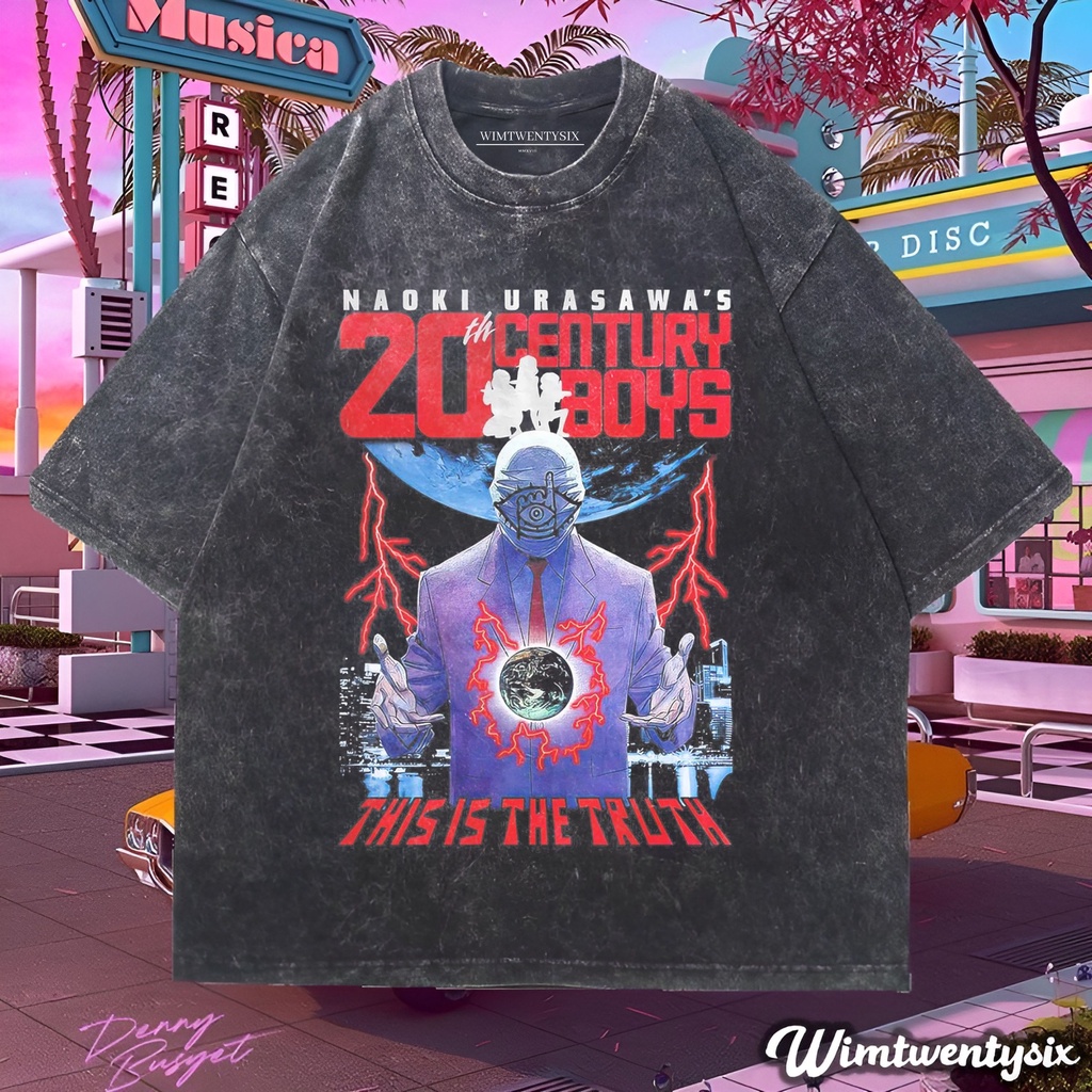 t shirt oversize anime naoiki urasawa 21 century boys