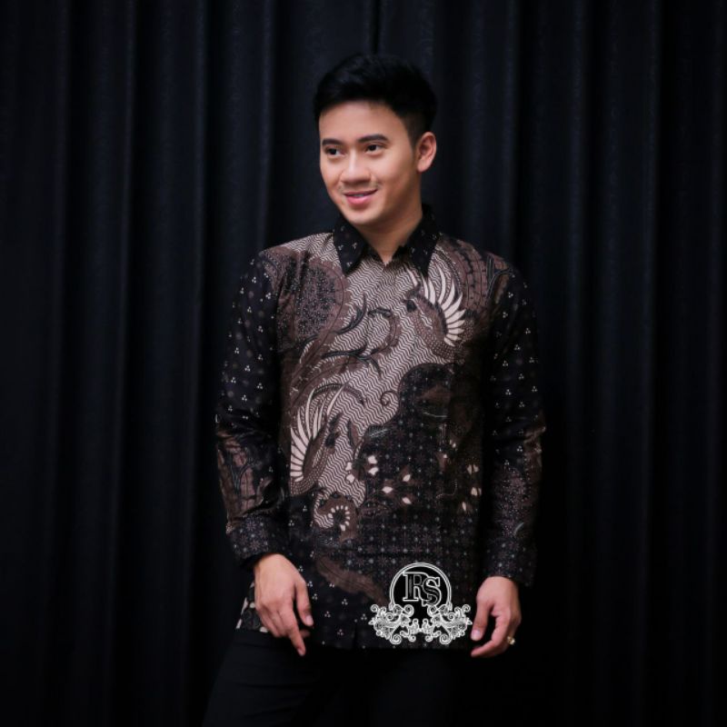 Kemeja Batik Pria Lengan Panjang M L XL XXL Baju Batik Pria Modern Batik Kerja Pria Batik Kantor Pria Seragam Batik