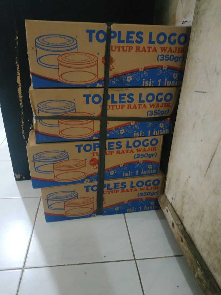 Toples Kue Nastar Bulat 350gr Merk Logo 328 Tutup Rata Dan Legok