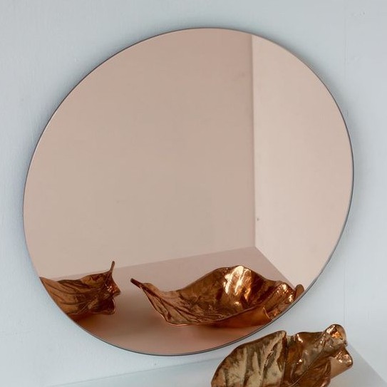 Cermin Bulat | Akrilik Mirror Wall Sticker | Dekorasi Hiasan Dinding - 30 x 30 cm