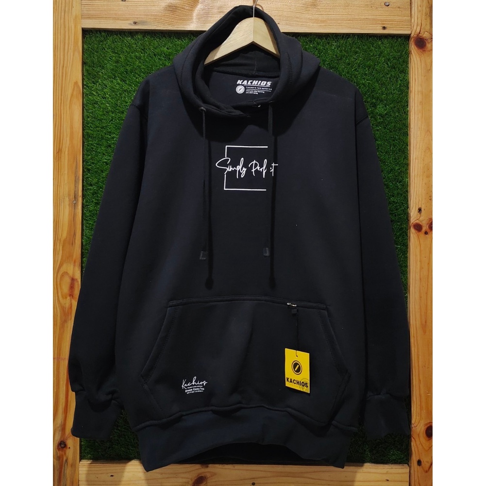 sweater hoodie pria distro kachios switer cowok keren sweter oversize xxl jaket hoodie polos tebal s