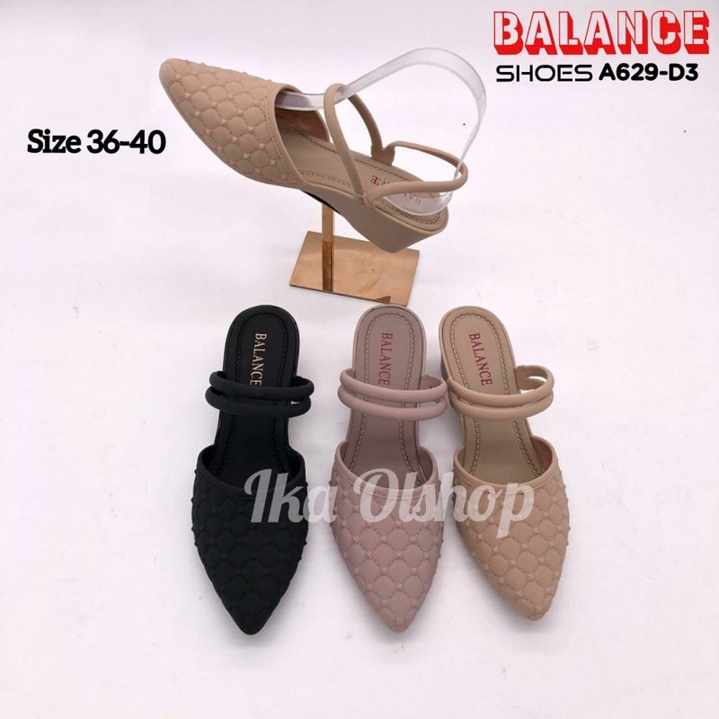 Sepatu Jelly Wanita Wedges Tali Balance