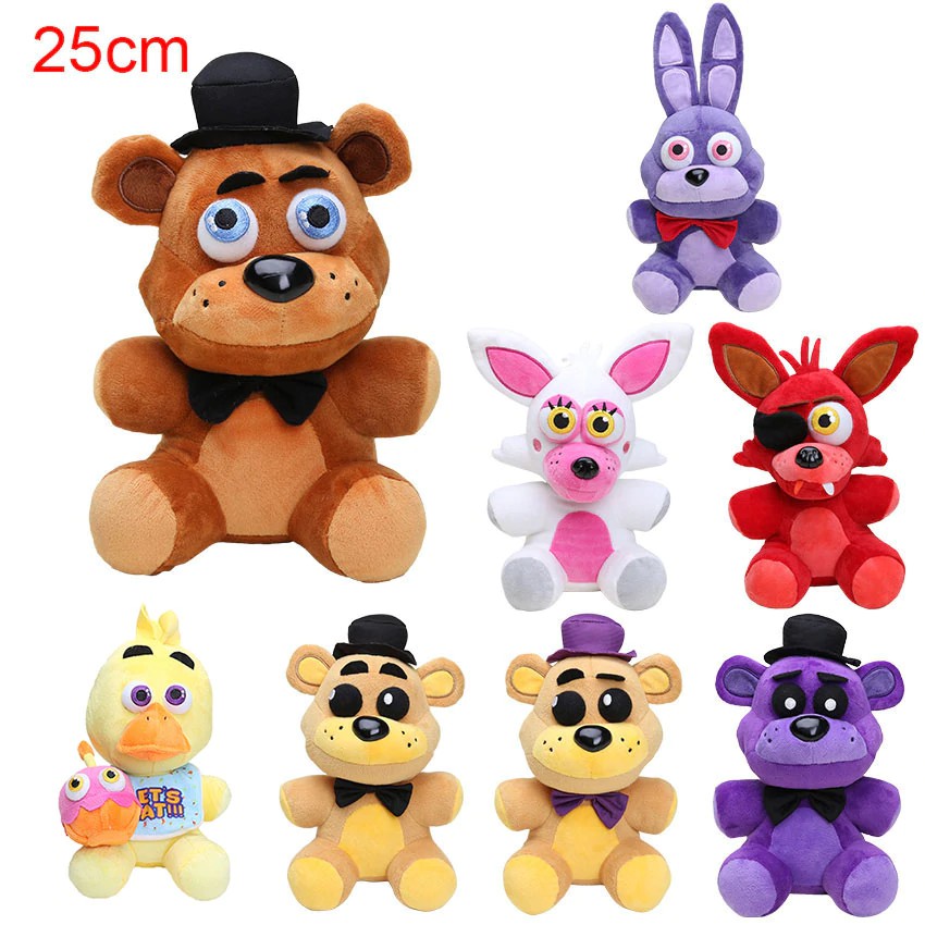 10'' 25cm Five Nights At Freddy's 4 FNAF Freddy Fazbear Bear Plush Toys Doll Five Nights At Freddy