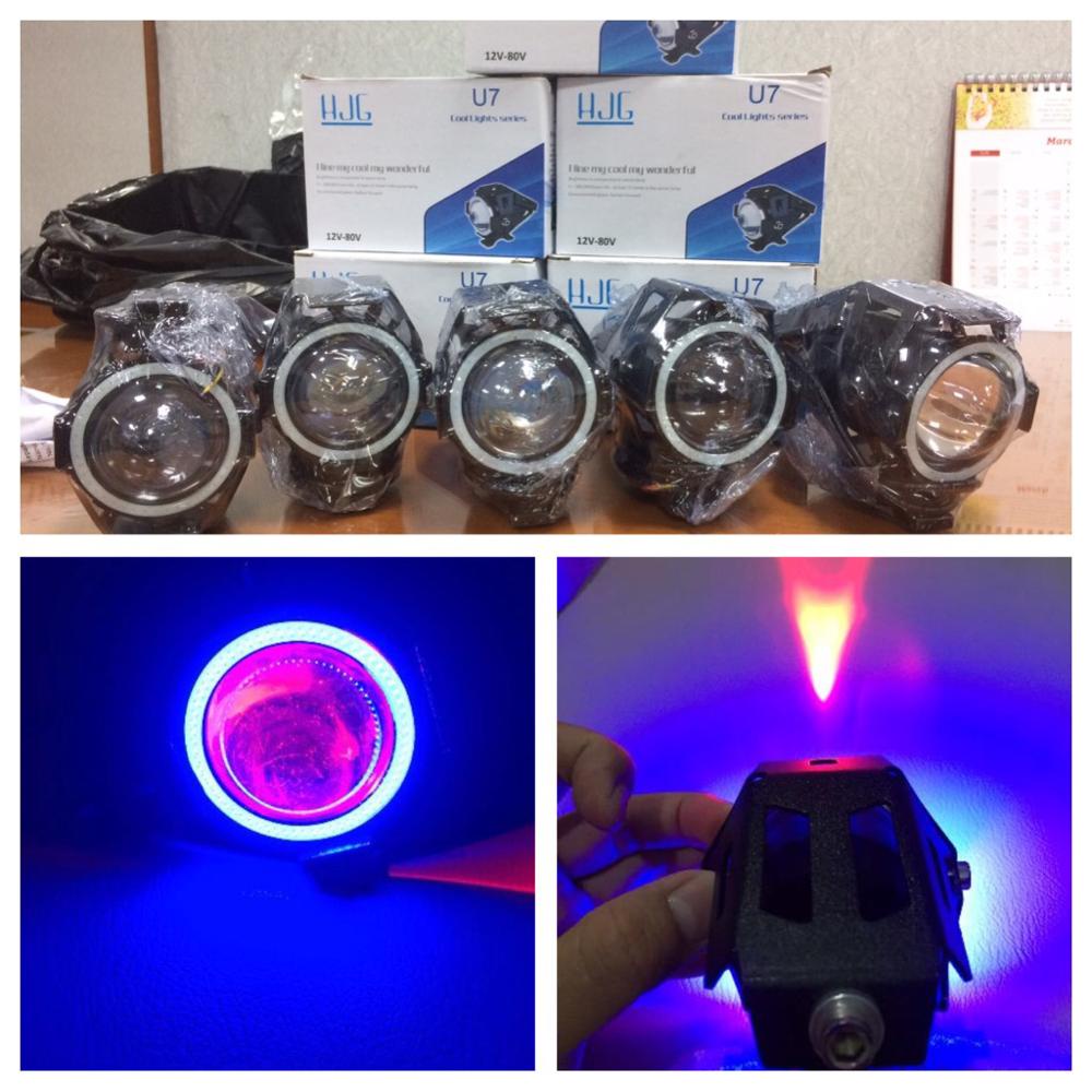 L008 | Lampu Sorot Tembak LED U7 Transformer Motor Scoopy Vario Nmax Aerox PCX CB 150R Vixion Xabre