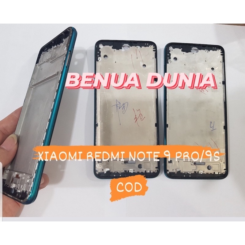 FRAME XIAOMI REDMI NOTE 9 PRO/NOTE 9S - TULANG HP FRAME REDMI NOTE 9 PRO/NOTE 9S -BENUA DUNIA