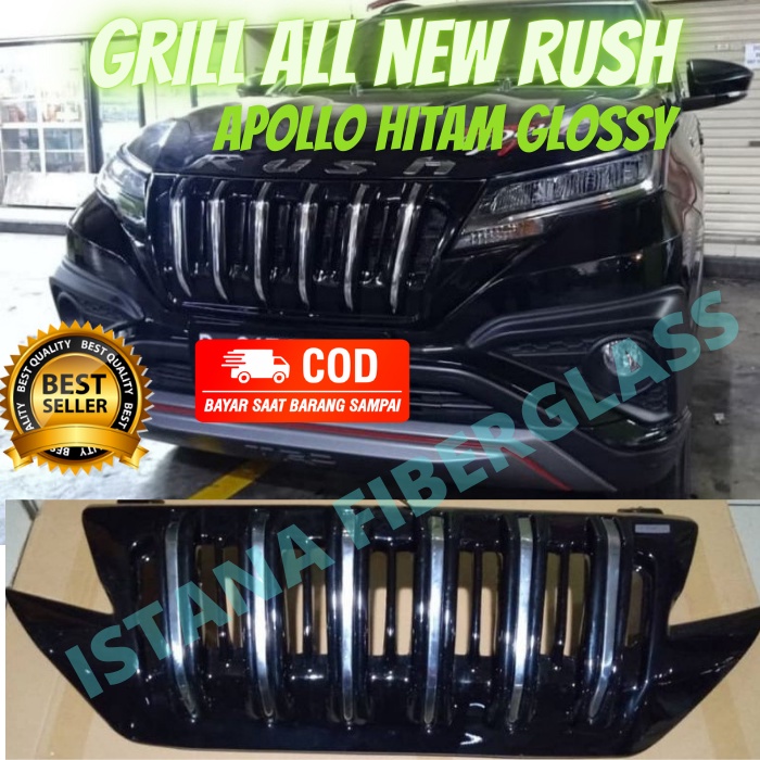 grill all new rush terios model apollo/prado hitam glossy