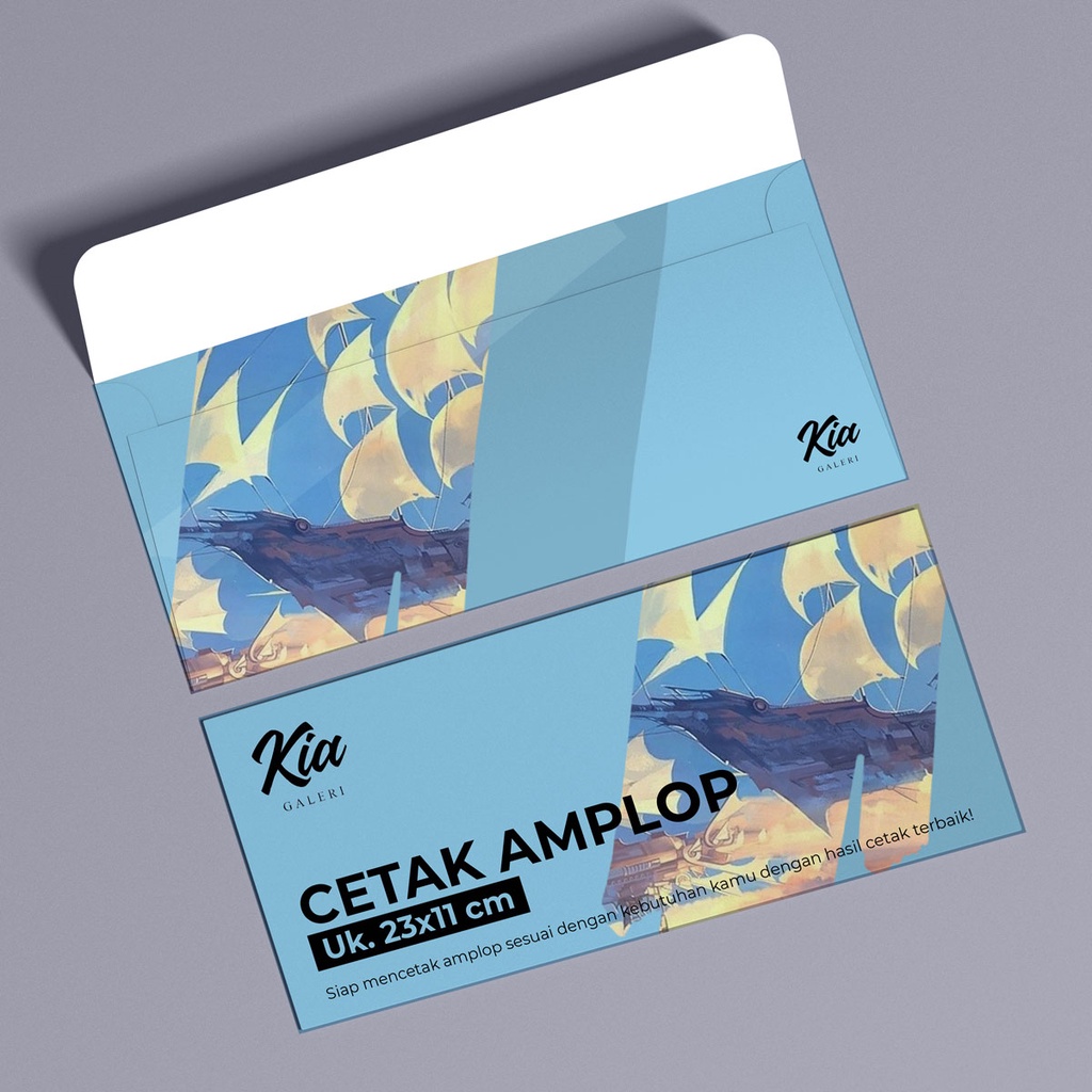 

Cetak Amplop 23x11 cm Custom Full Color - HVS 100 gsm / Art Paper 150 gsm / Art Carton 190 gsm