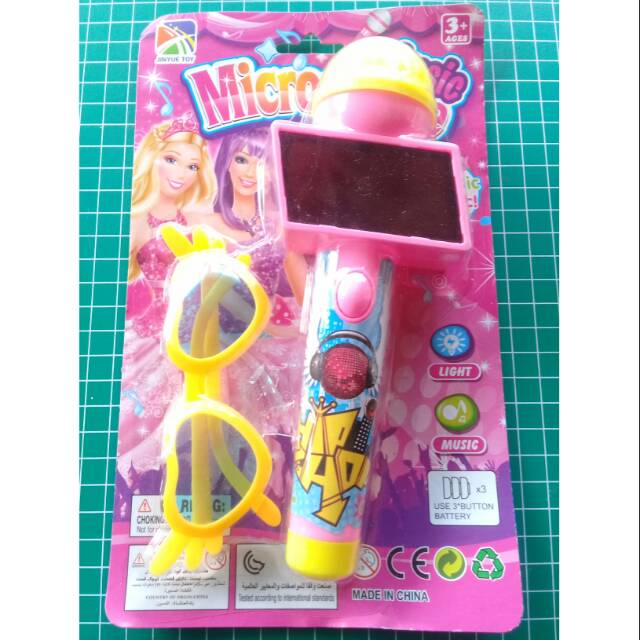 Mainan Musik Anak - Microphone Fancy Hip Hop Music Lampu