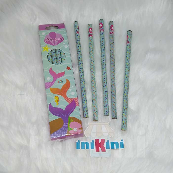 

Pensil Kayu / Pensil Serut 2B Karakter Mermaid