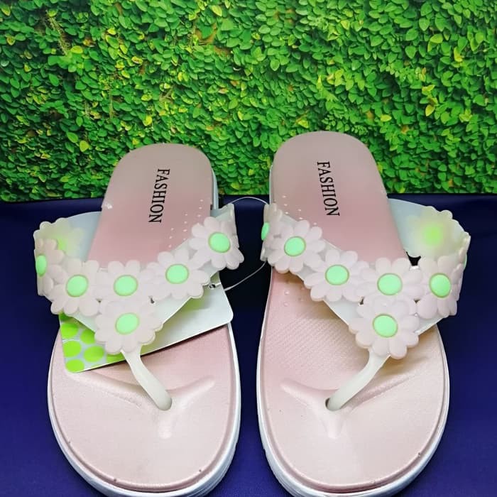 Sandal Jelly | Sandal Wanita jepit bunga