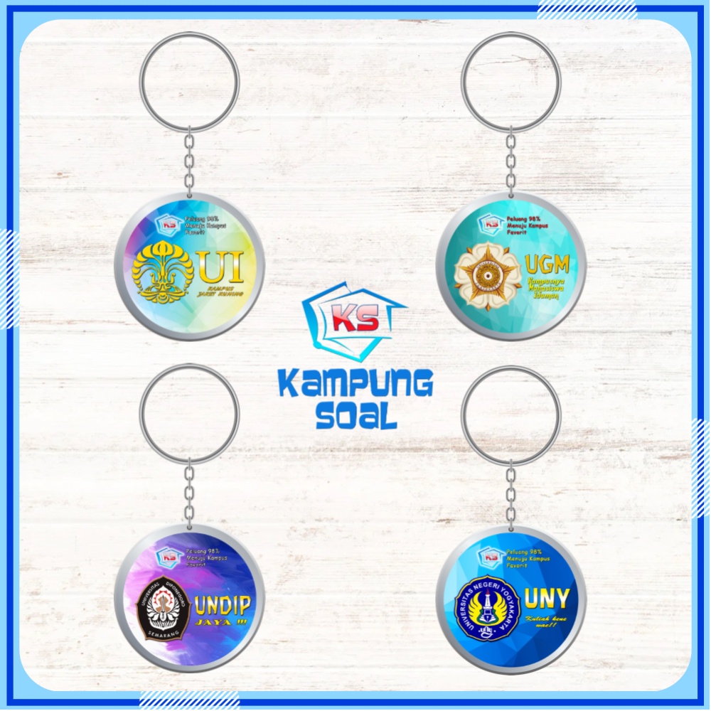 Merchandise Eksklusif Kampus UI UGM UNDIP UNY by Kampung Soal