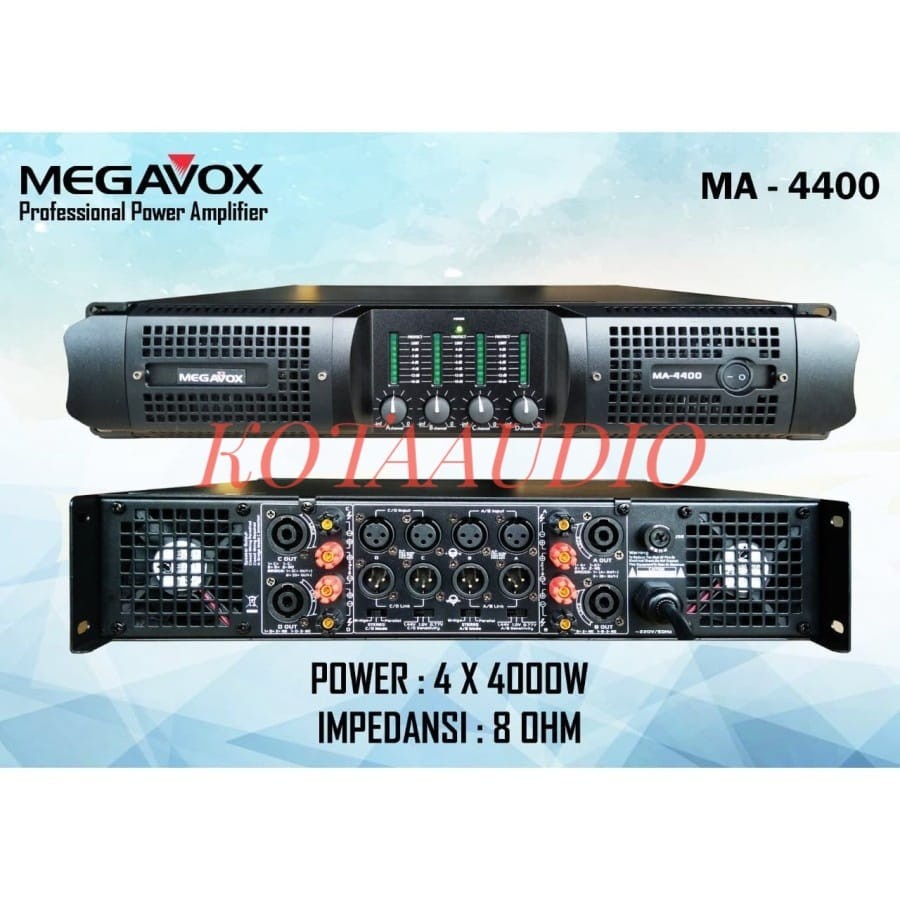 POWER AMPLIFIER MEGAVOX MA 4400 MEGAVOX MA4400