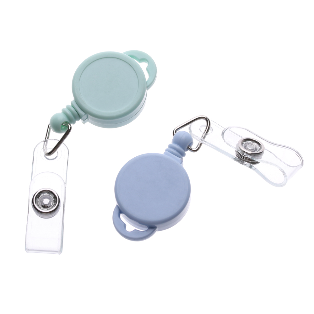 Wonderful 1pc Klip Holder Kartu Identitas / Nama Retractable Anti Hilang Tahan Lama Untuk Kantor