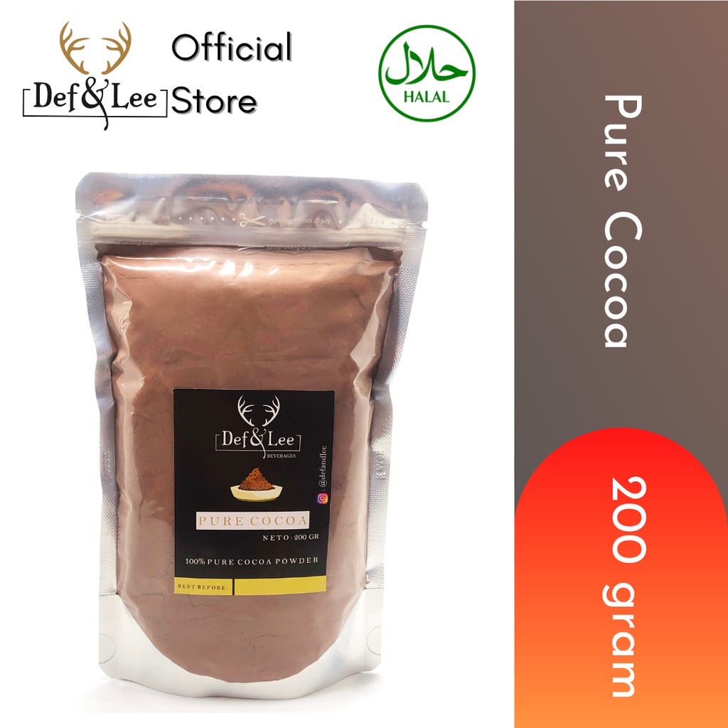 

Pure Cocoa Chocolate Powder (Bubuk Coklat Murni) pack 200 gram