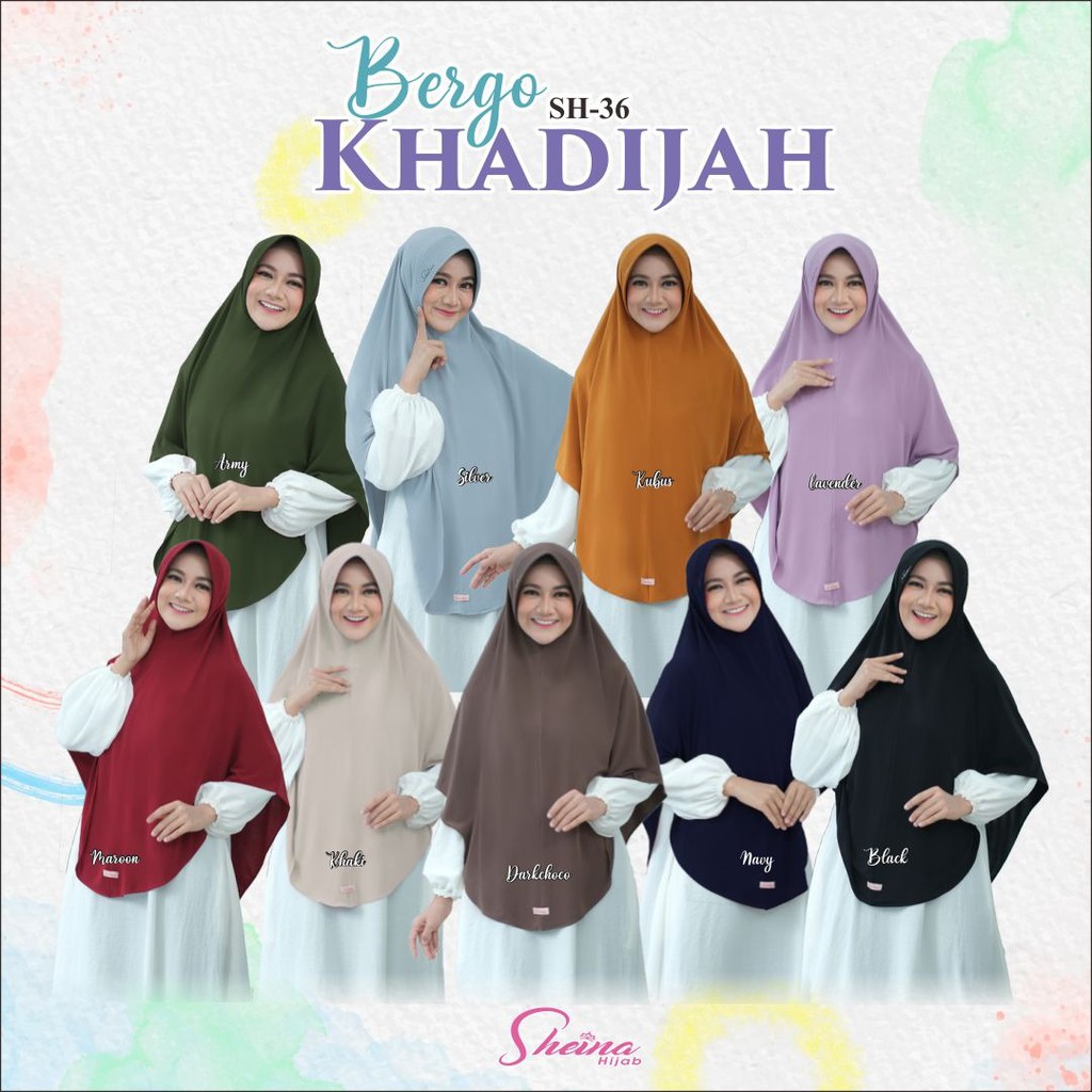 Khimar Bergo Khadijah by Sheina Hijab