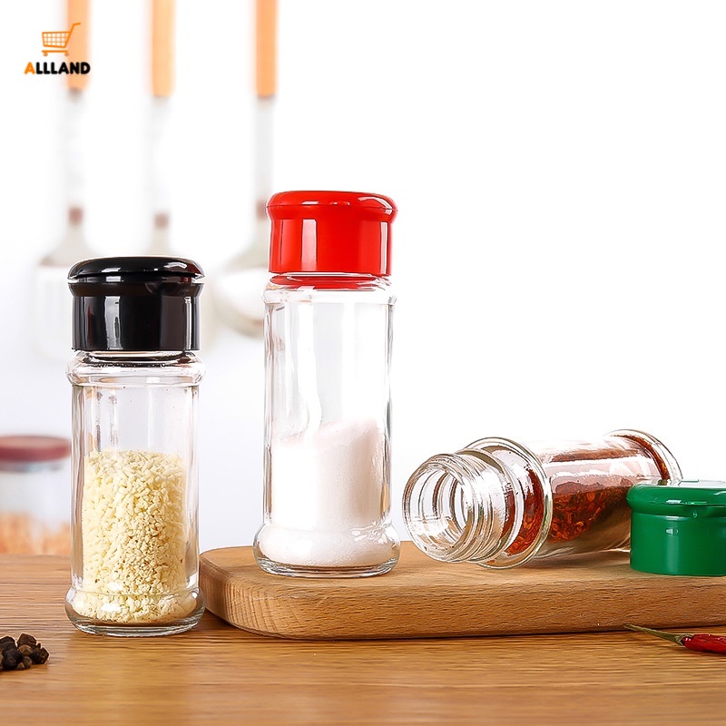 Colorful Lid Spice Pot Pepper Shakers Salt Jar / Plastic Moisture-proof Sealed Seasoning Bottle