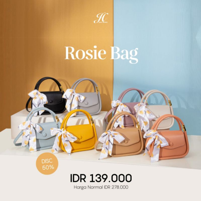 ROSIE BAG BY JIMSHONEY ORI/ TAS SELEMPANG WANITA/ TAS WANITA KEKINIAN/ TAS WANITA KOREAN LOOK/ ROSIE