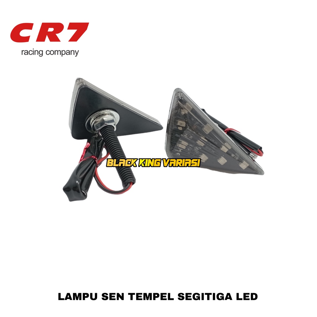 Lampu Sen Sien Tempel Segitiga LED Universal  R15 V3/Cbr150r/Gsx150/Ninja250 Karbu/Ninja250 Rr/R25