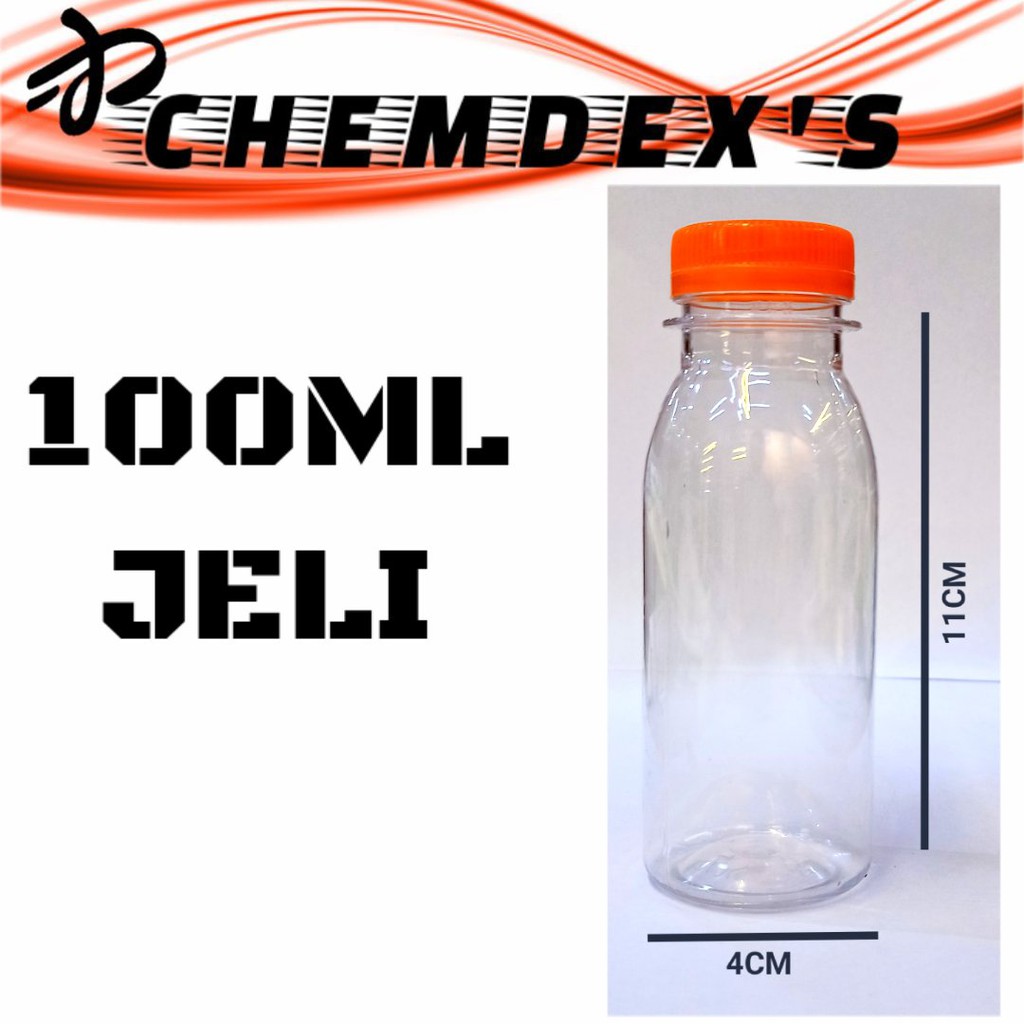 BOTOL PLASTIK JELI //100ML || botol plastik 100ml || botol putar