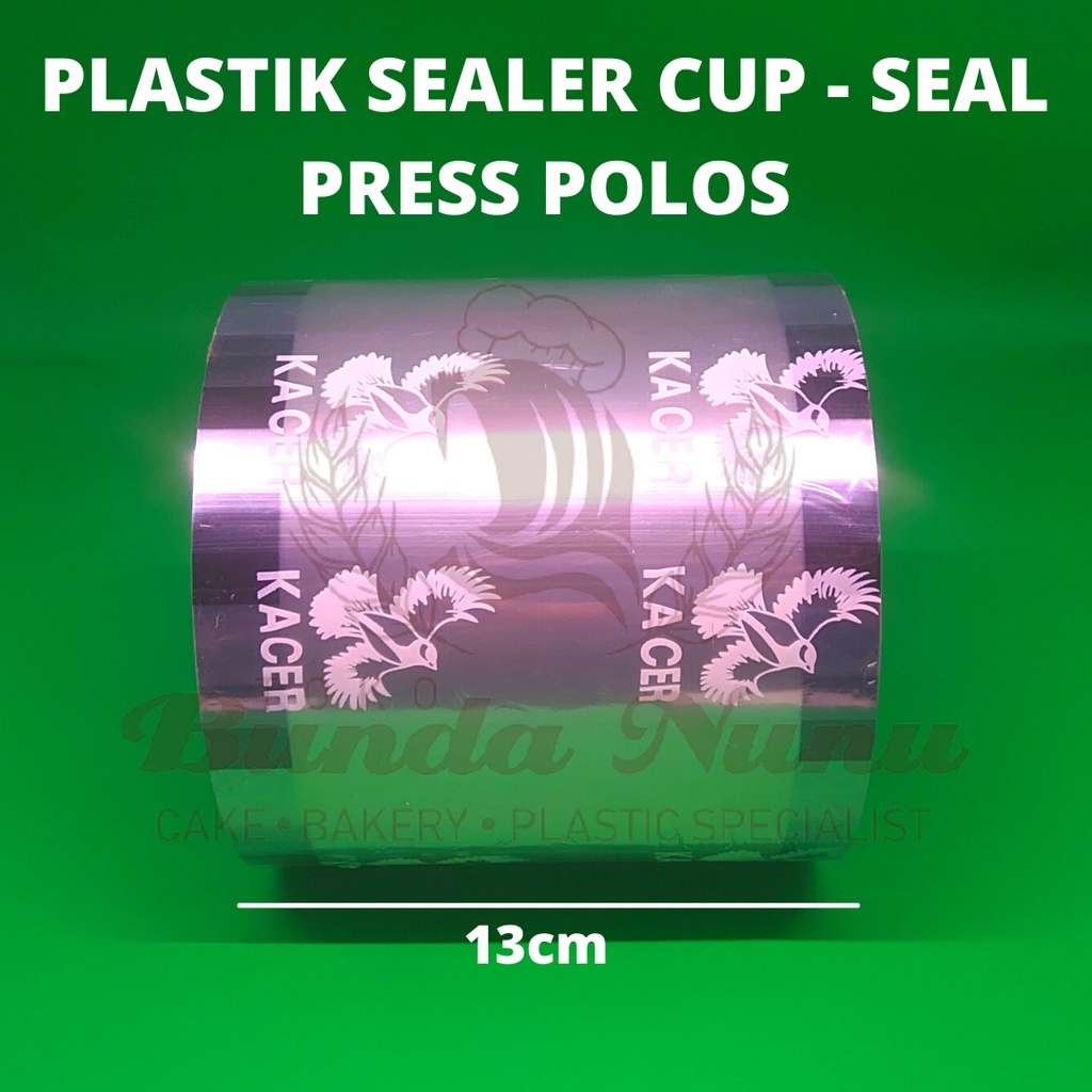 Plastik Sealer Bening Polos Tutup Gelas Cup Press