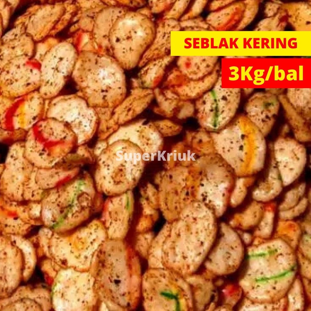 

Keripik Seblak Kering Balado Super Pedas per-bal 3Kg