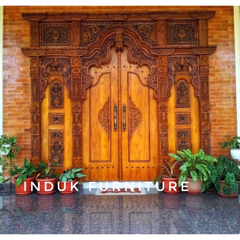 PINTU GEBYOK FULL UKIR 3 DIMENSI JEPARA