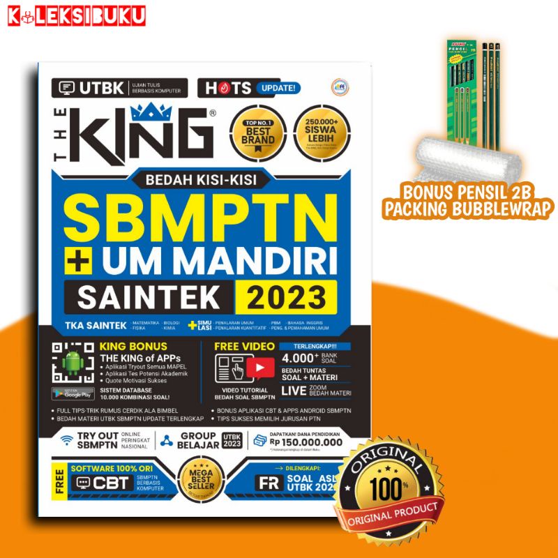 THE KING SBMPTN 2023 : the king bedah kisi-kisi sbmptn saintek 2023