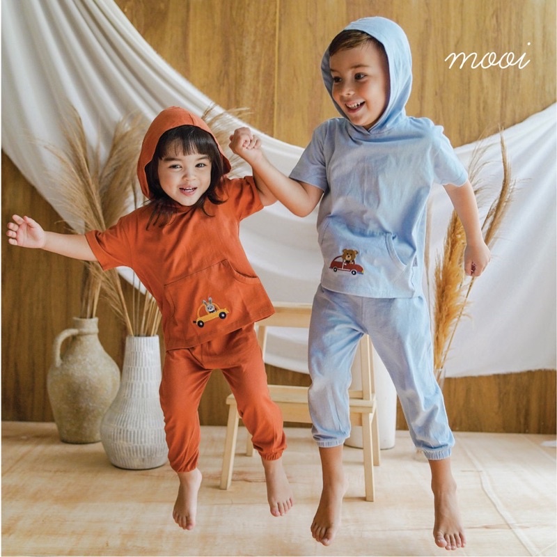 Mooi Hoodie Set/Setelan anak