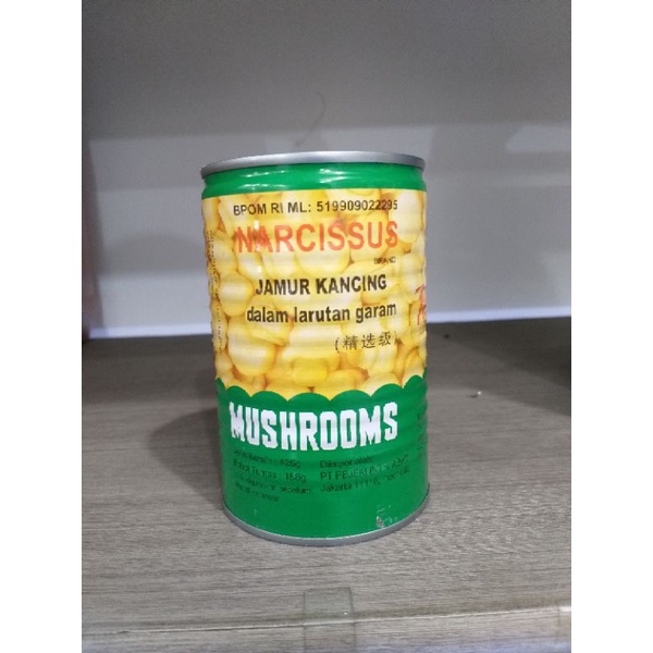 Narcisssus Mushroom 425gr / Jamur Kancing Kaleng