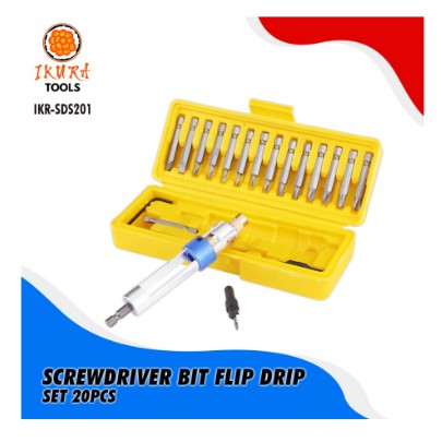 HNL FLIP BOLAK BALIK Mata BOR OBENG SET 20 pcs Screw Screwdriver Bit