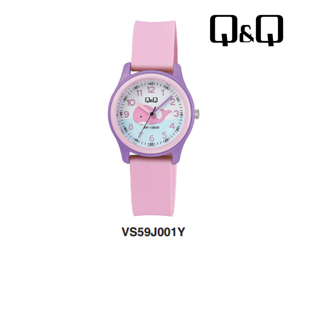 Jam Tangan Anak Lucu Colorful Rubber Analog Original Q&amp;Q QNQ QQ VS59 VS59J Series