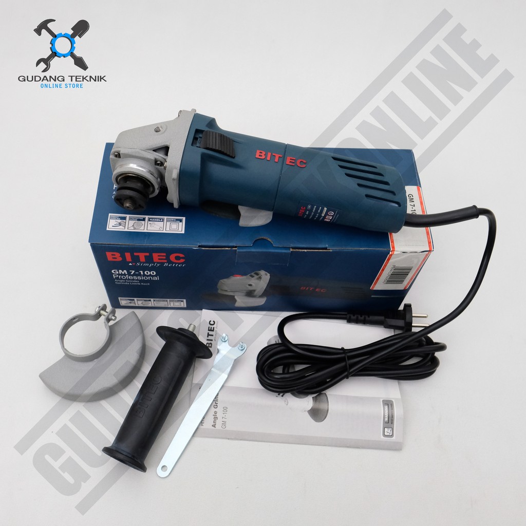 Gerinda Tangan 4&quot; BITEC GM 7-100 / Angle Grinder Gerinda Listrik 4 Inch - Gurinda Tangan BITEC GM 7-100