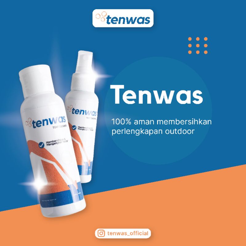 Tenwas Tent Cleaner Spray Flat Liquid Cairan Pembersih Tenda Peralatan Outdoor Hiking Camping Kemah