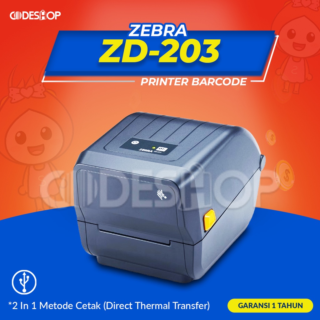 Jual Printer Barcode Zebra Zd230 Cetak Label Resi Indonesiashopee Indonesia 1194