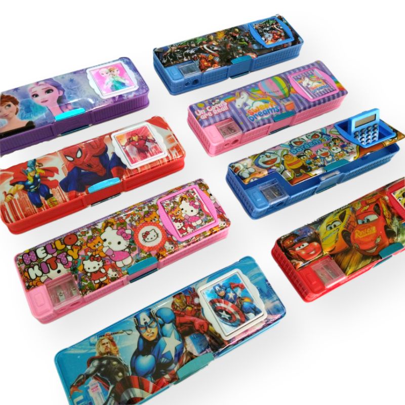 

Tempat Pensil Kotak Pencil Aesthetic Anak Magnet Kalkulator Karakter Disney Lol Magnetic Pen Case Lucu Cewe Cowo