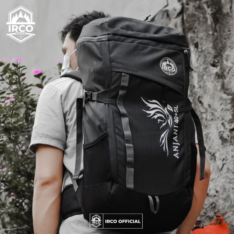[GRATIS COVERBAG] TAS OUTDOOR SEMI CARRIER ANJANI 40+5L DAYPACK DAYLITE WAISTBAG OLAHRAGA BLACK